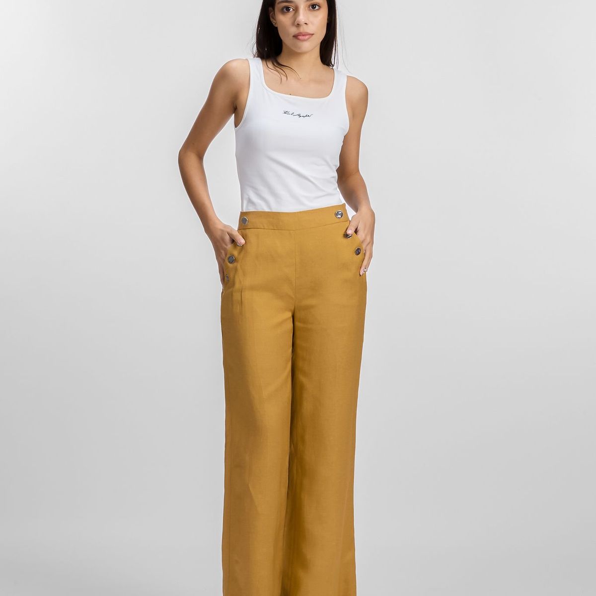 KARL LAGERFELD - Pantalón con inspiración náutica