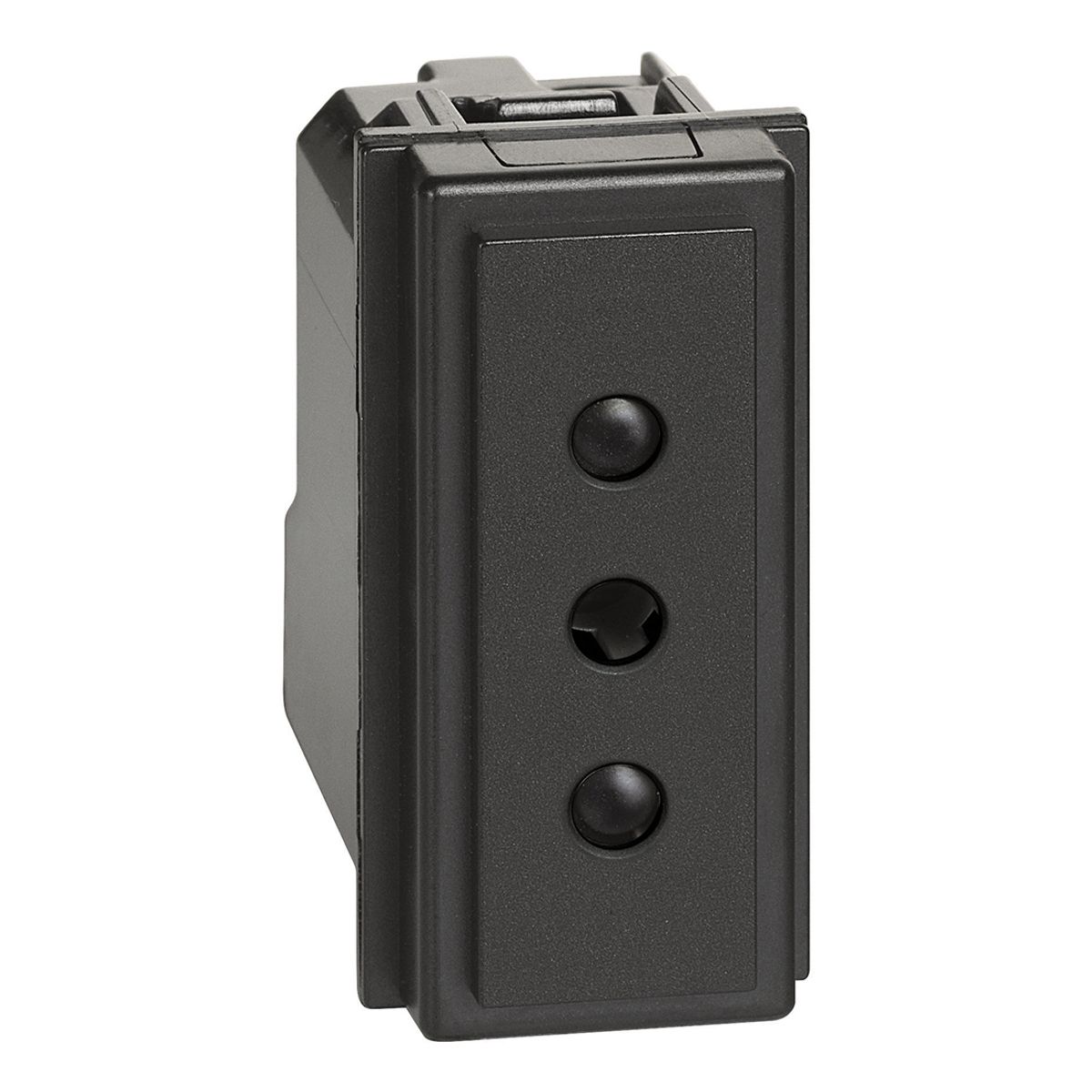 BTICINO - Modulo Enchufe 10A Bticino 2P+T 250Vac Negro Living Now
