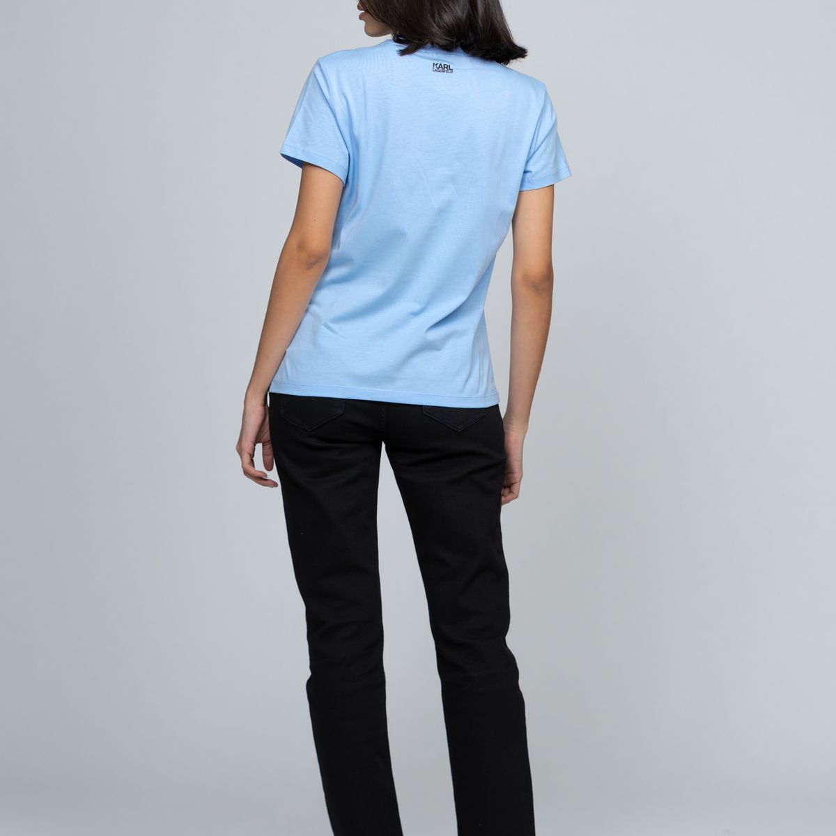 KARL LAGERFELD - Polera con logotipo boucle