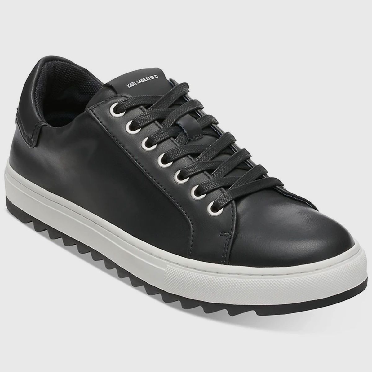 KARL LAGERFELD - Zapatillas de cuero con suela dentada estilo urbano
