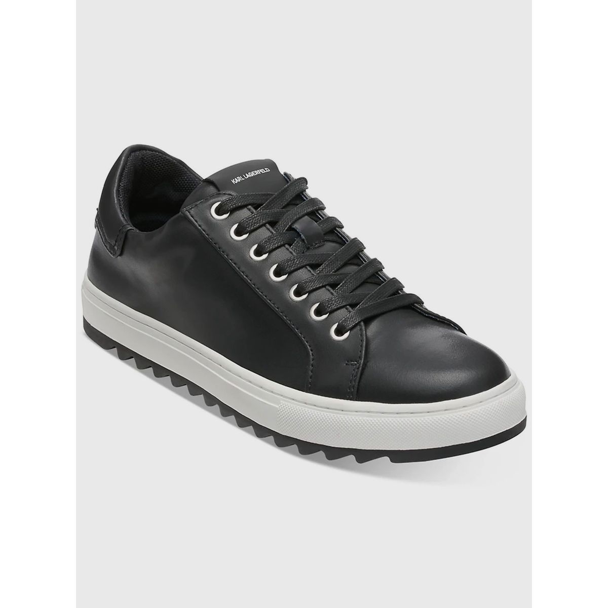 KARL LAGERFELD - Zapatillas de cuero con suela dentada estilo urbano