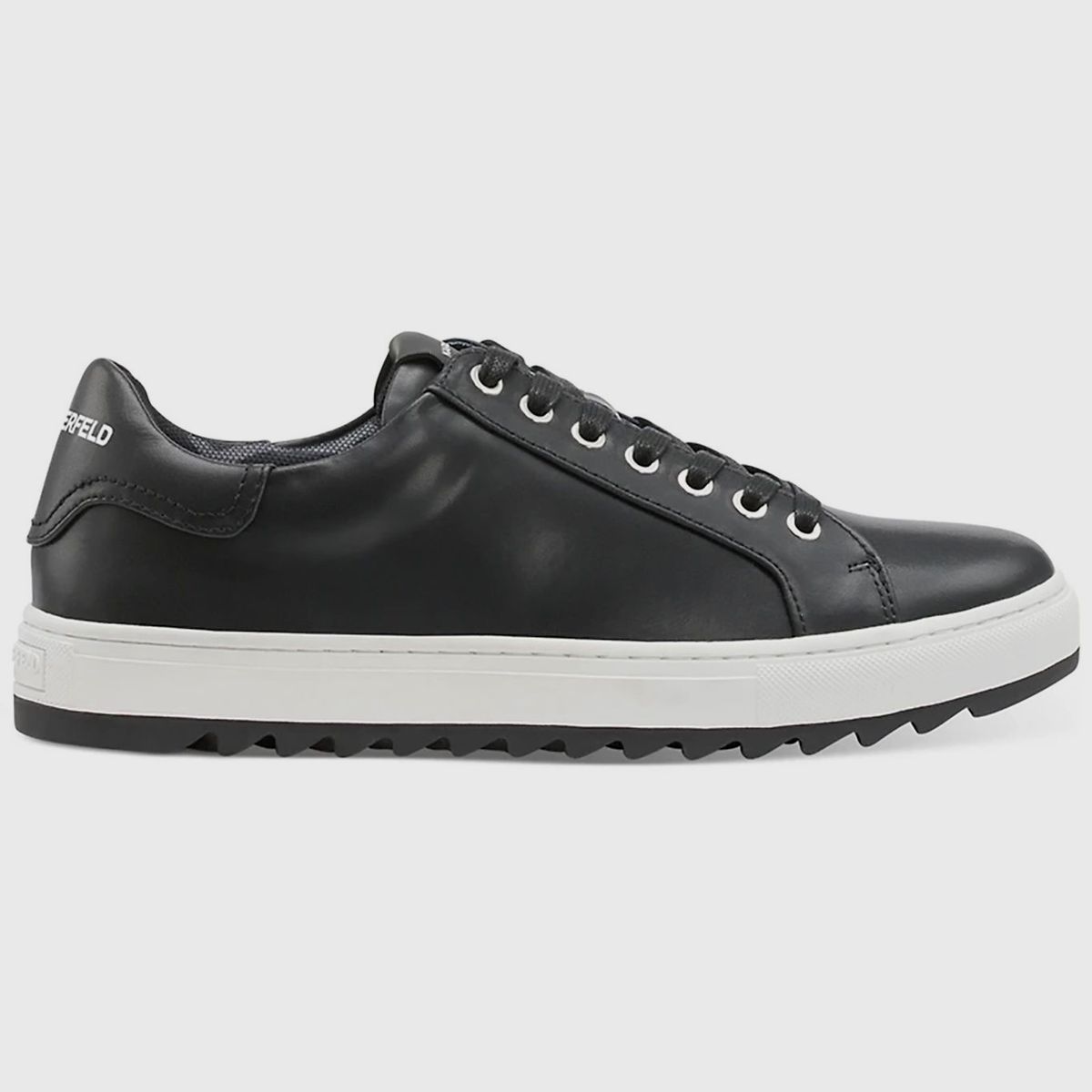KARL LAGERFELD - Zapatillas de cuero con suela dentada estilo urbano