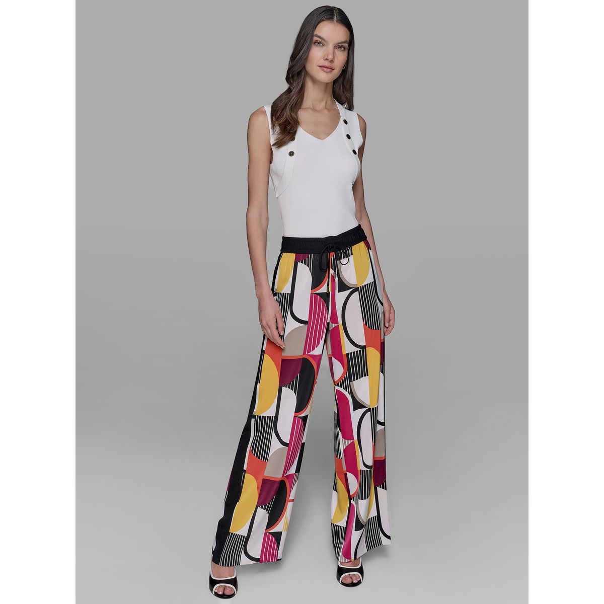 KARL LAGERFELD - Pantalón estampado con cintura elástica