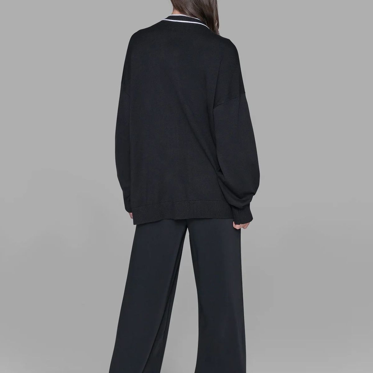 KARL LAGERFELD - Cárdigan varsity con escudo Lagerfeld