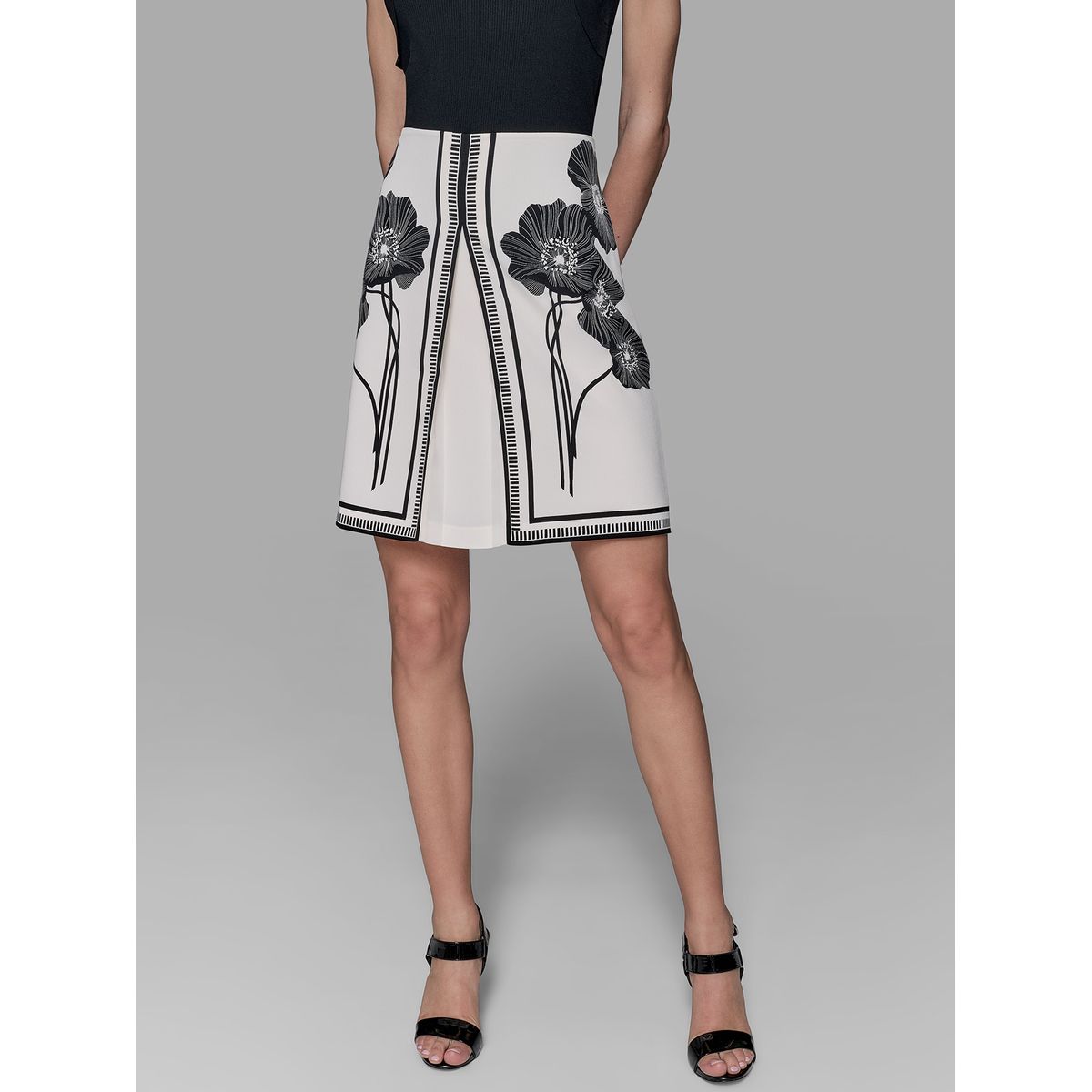 KARL LAGERFELD - Falda con estampado floral