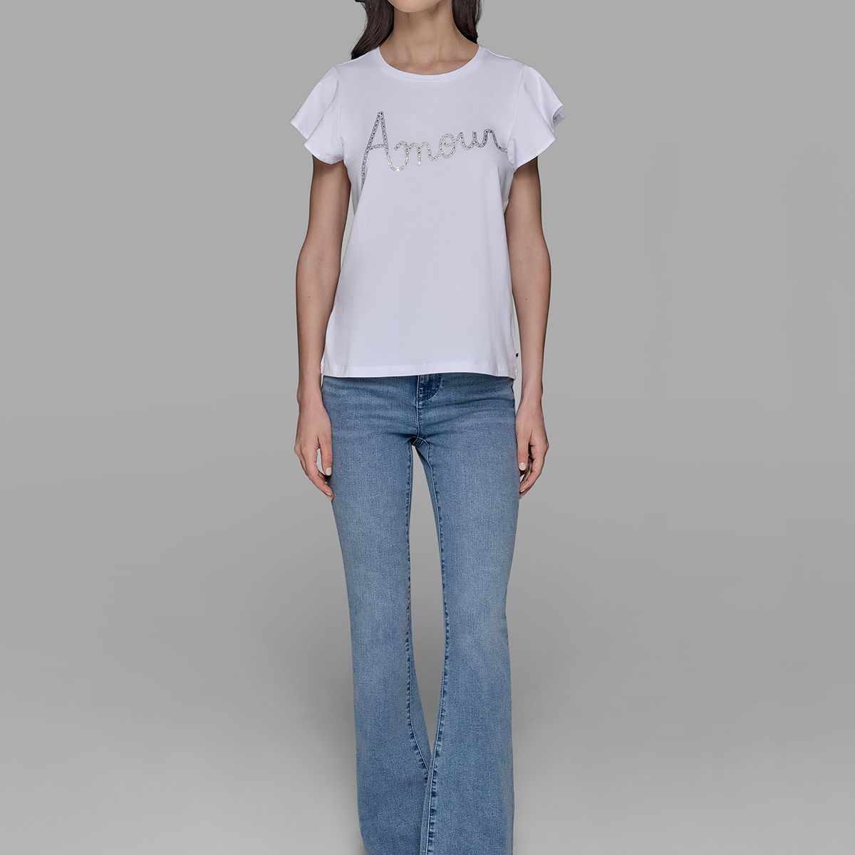 KARL LAGERFELD - Polera con estampado gráfico amour