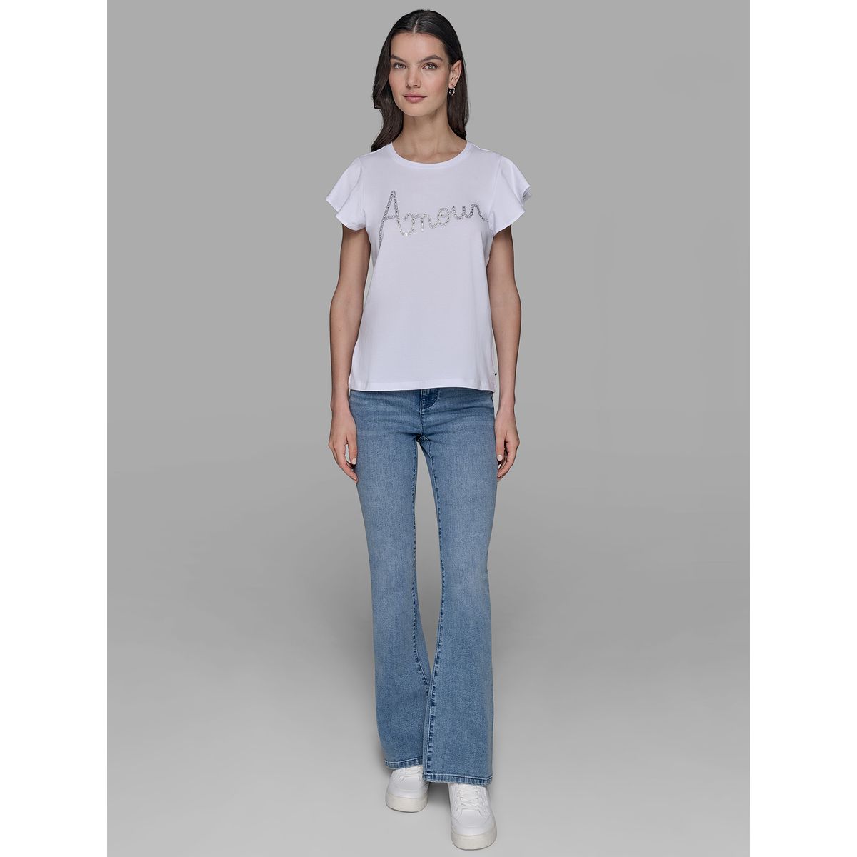 KARL LAGERFELD - Polera con estampado gráfico amour