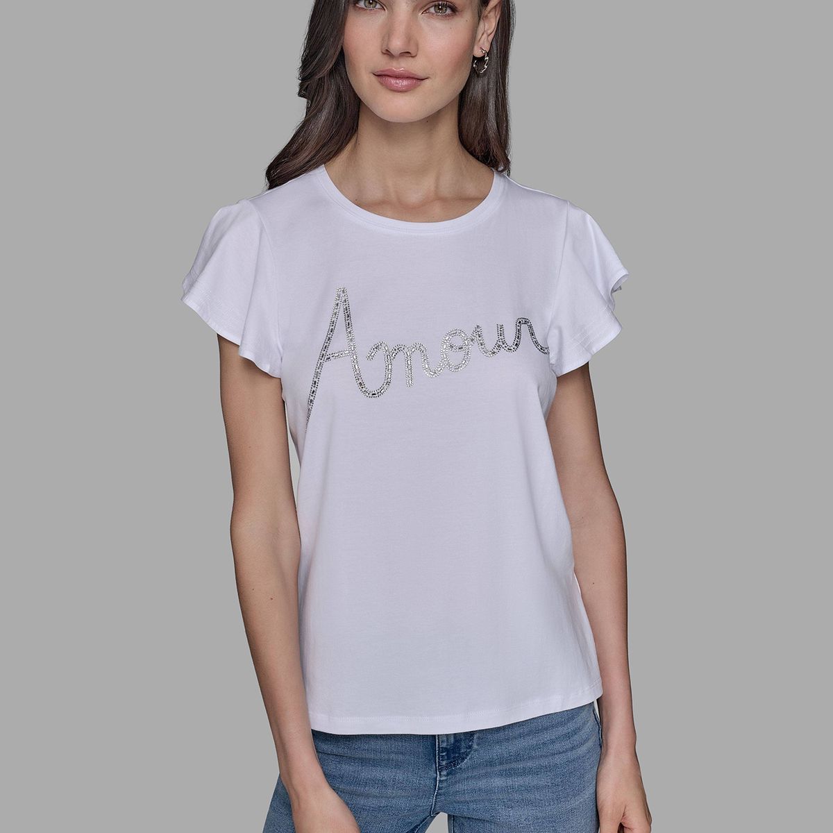 KARL LAGERFELD - Polera con estampado gráfico amour