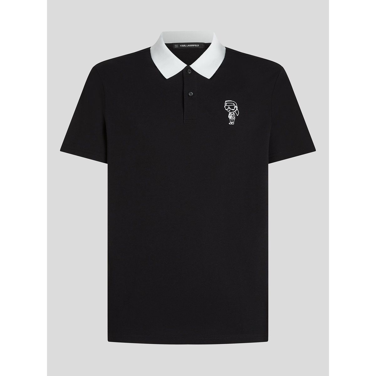 KARL LAGERFELD - Polo con estampado Ikon Sketch