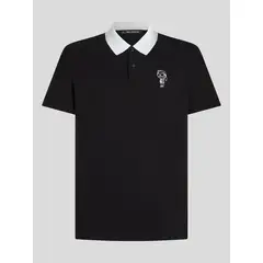 KARL LAGERFELD - Polo con estampado Ikon Sketch