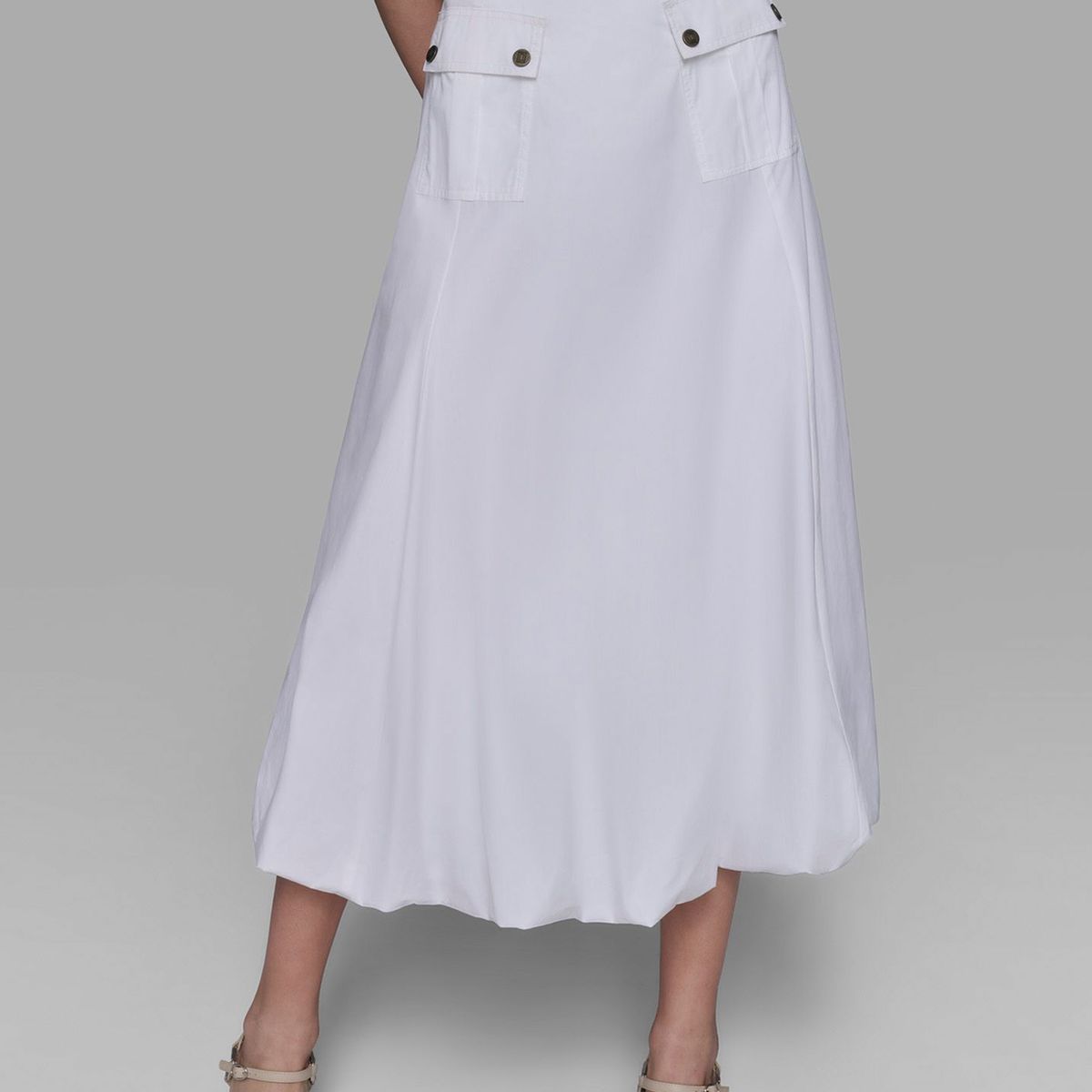 KARL LAGERFELD - Falda midi con efecto globo