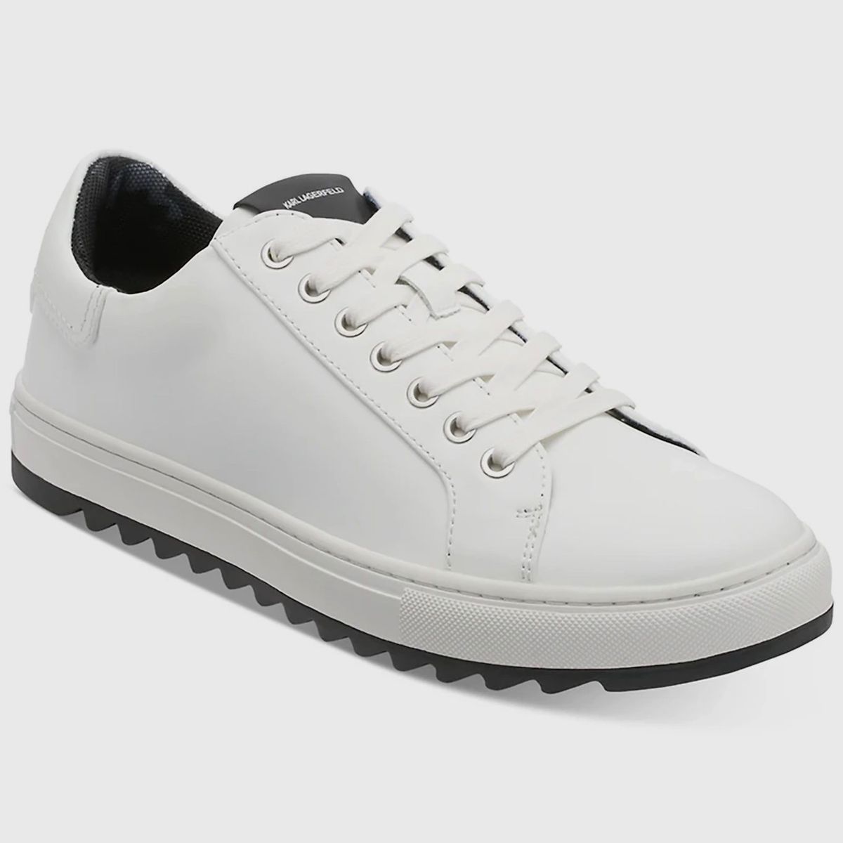 KARL LAGERFELD - Zapatillas de cuero con suela dentada estilo urbano