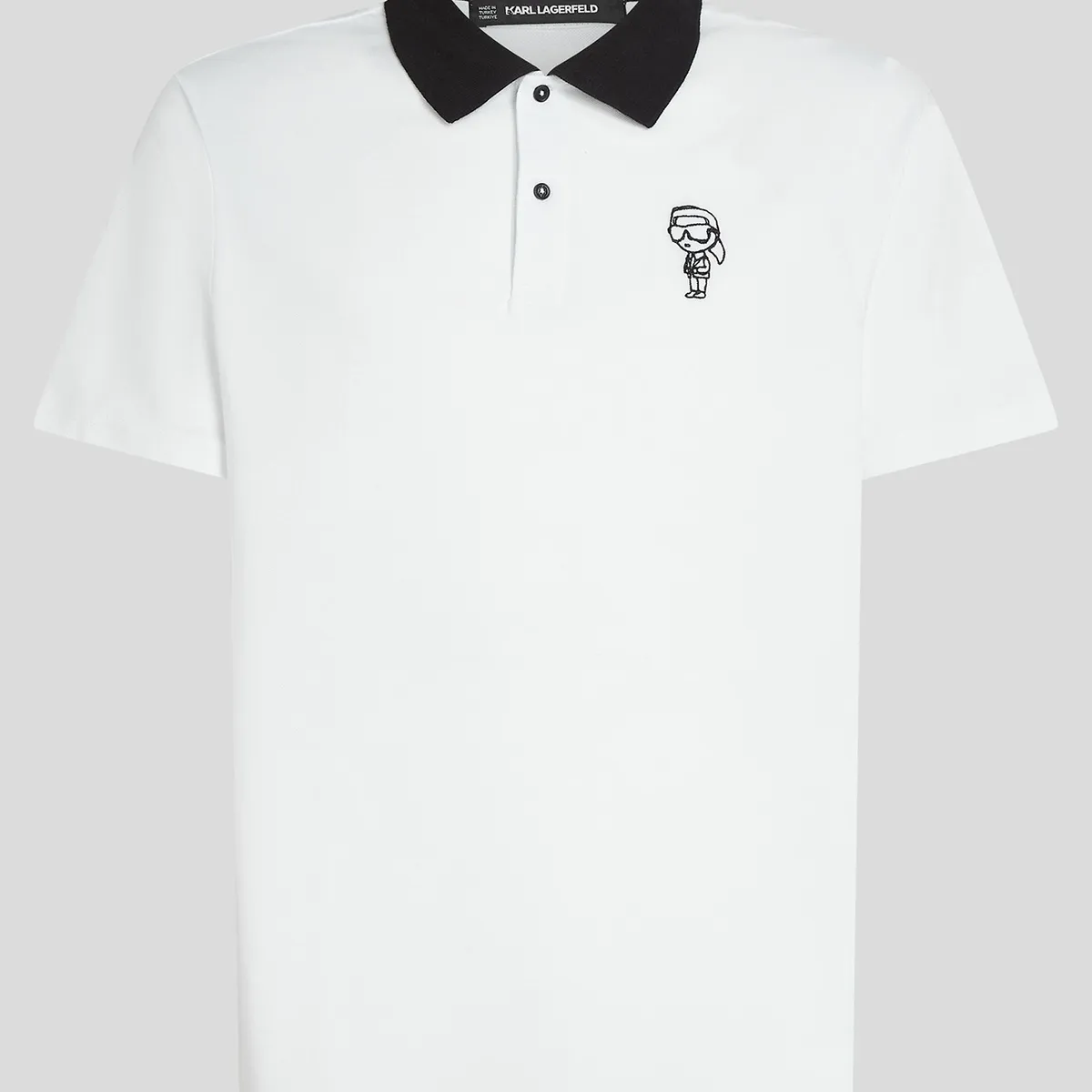 KARL LAGERFELD - Polo con estampado Ikon Sketch