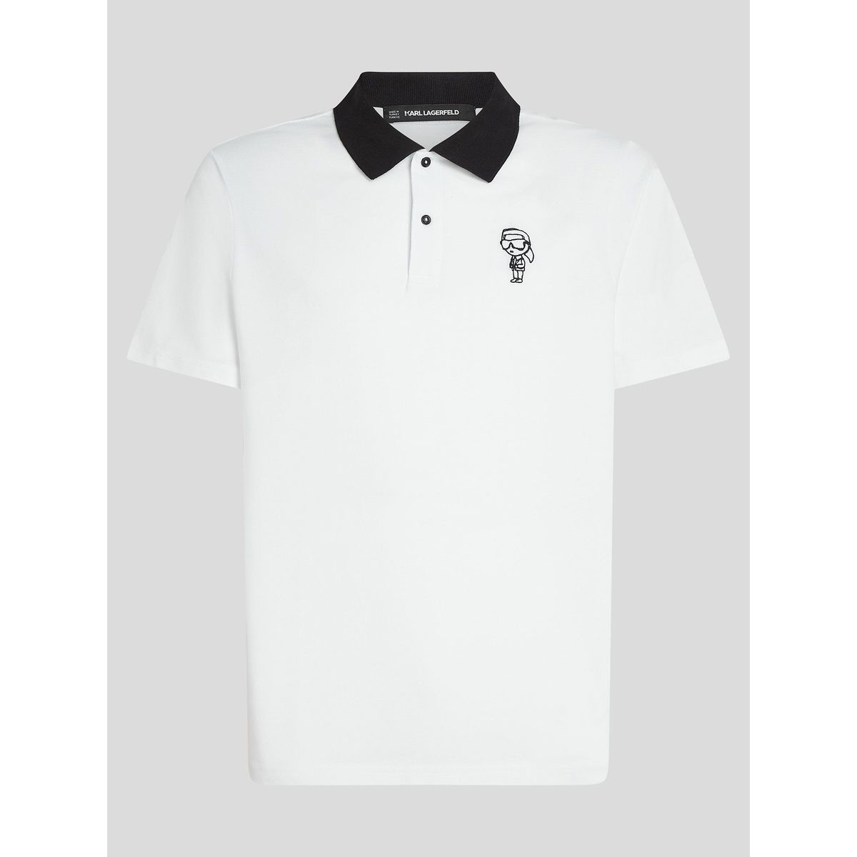 KARL LAGERFELD - Polo con estampado Ikon Sketch