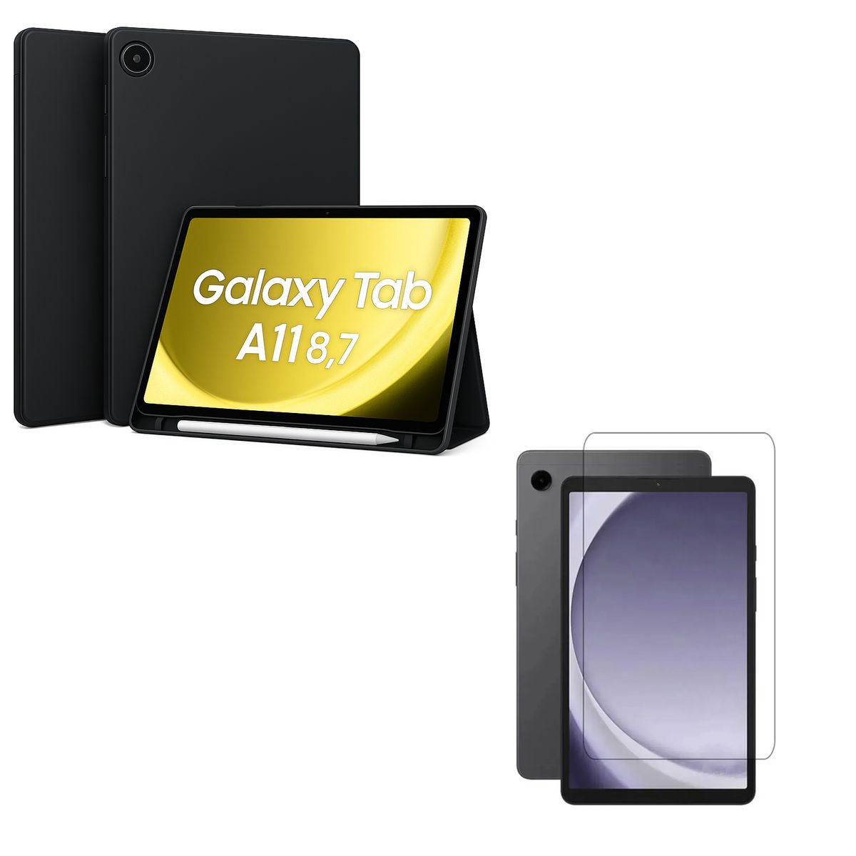 JOIGO - Funda Lamina Vidrio Para Tablet Galaxy Samsung A11 Negro