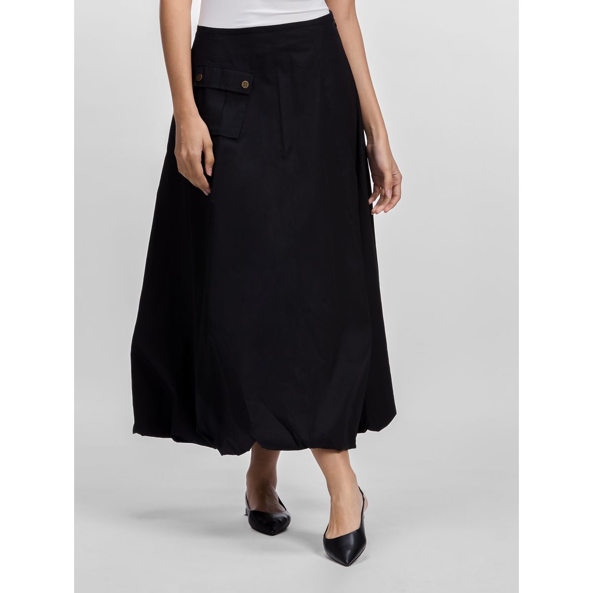 KARL LAGERFELD - Falda midi bubble