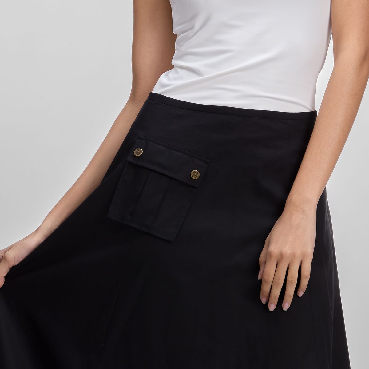 KARL LAGERFELD - Falda midi bubble