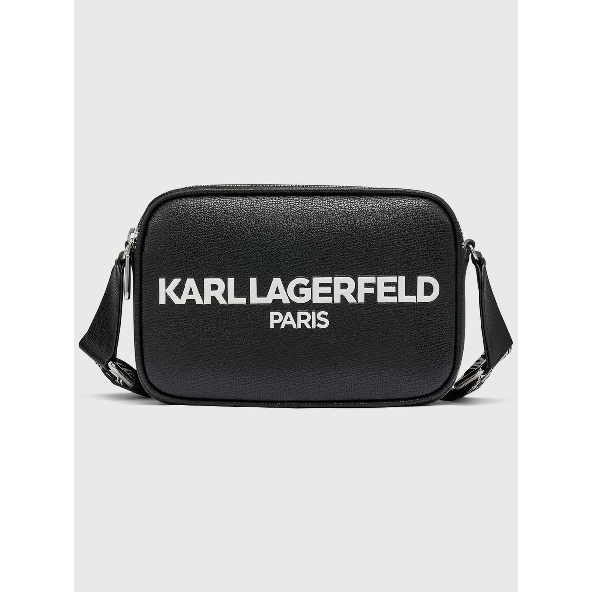 KARL LAGERFELD - Cartera bandolera con logo en contraste