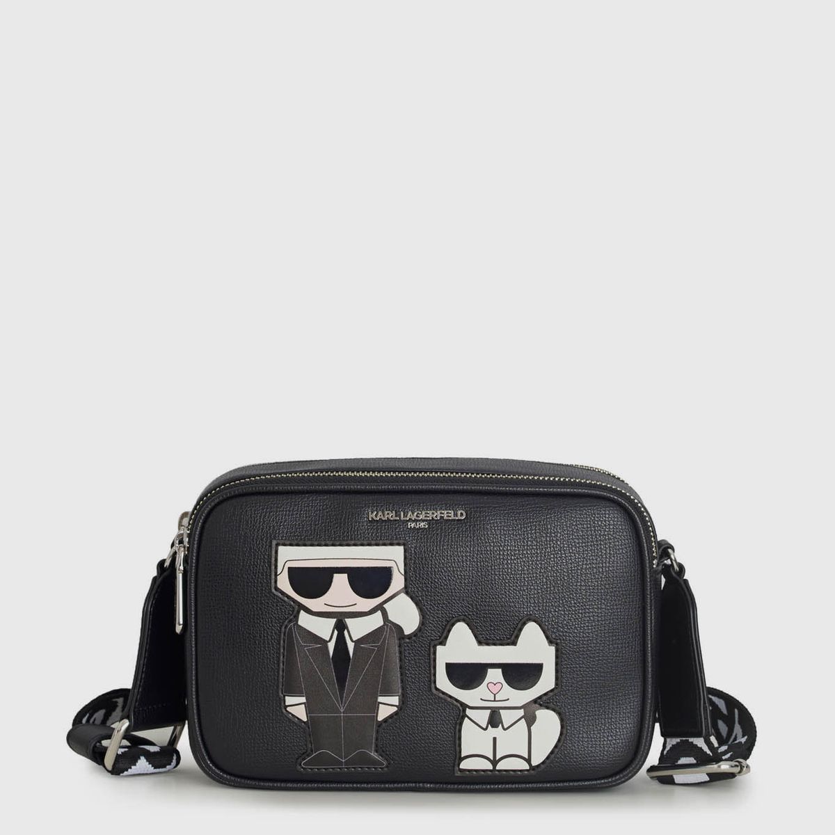 KARL LAGERFELD - Cartera cruzada con pedrería - Maybelle