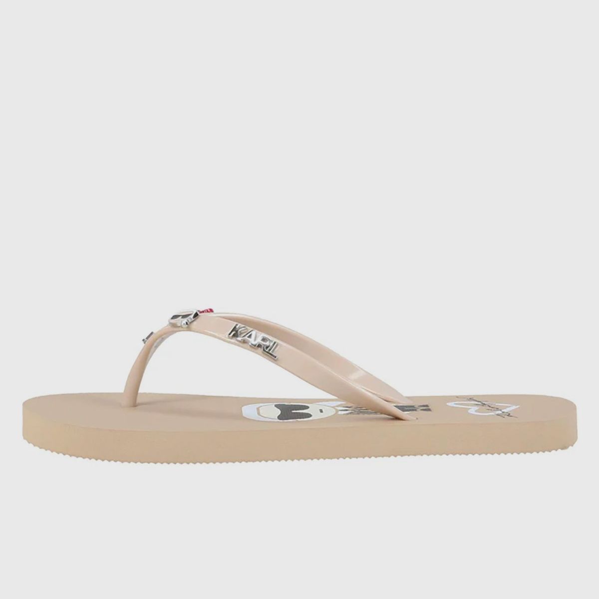 KARL LAGERFELD - Sandalias flip flop con apliques metálicos