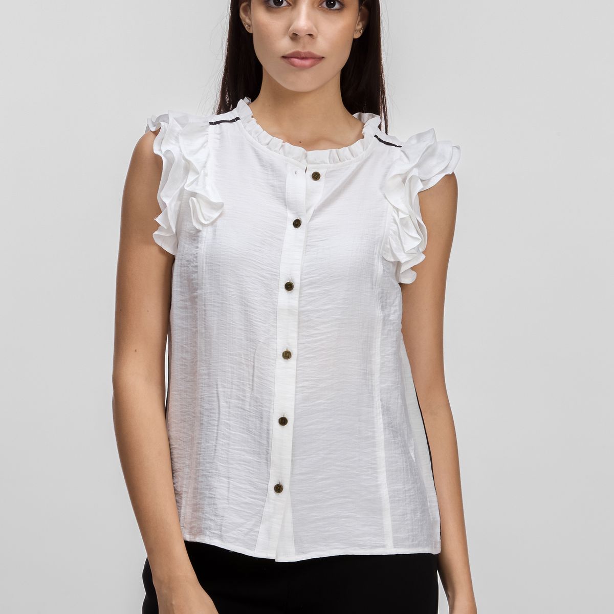 KARL LAGERFELD - Blusa de mangas con vuelo