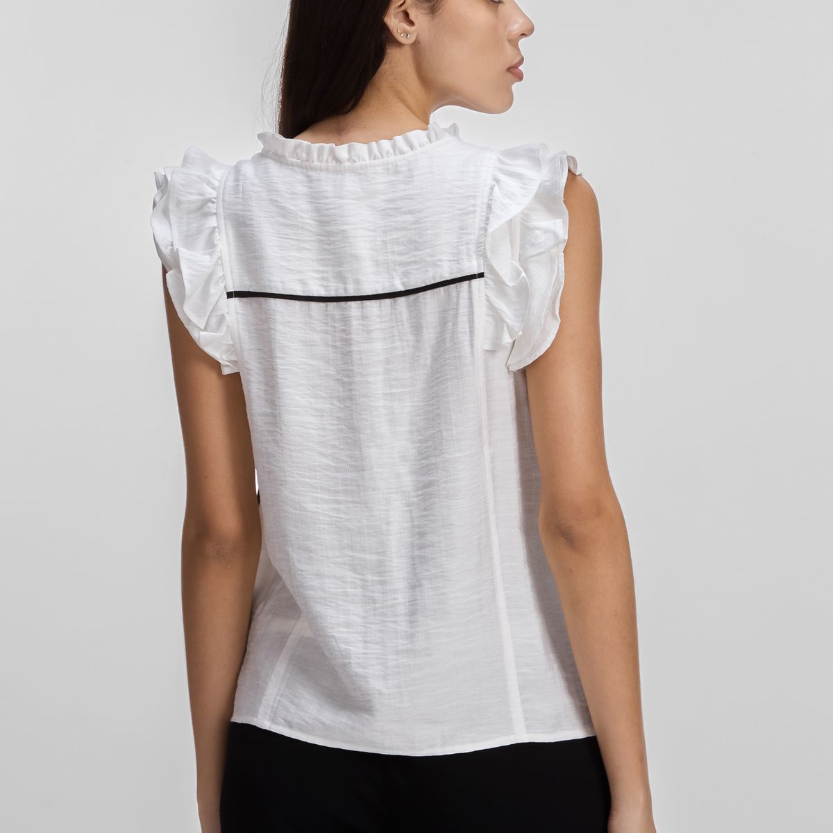 KARL LAGERFELD - Blusa de mangas con vuelo