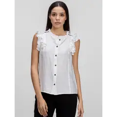 KARL LAGERFELD - Blusa de mangas con vuelo