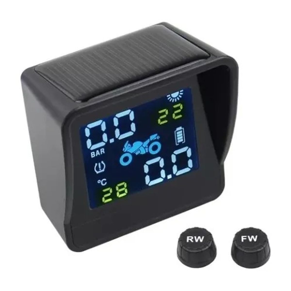 GENERICO - Sensor De Presión Y Temperatura Neumáticos De Moto