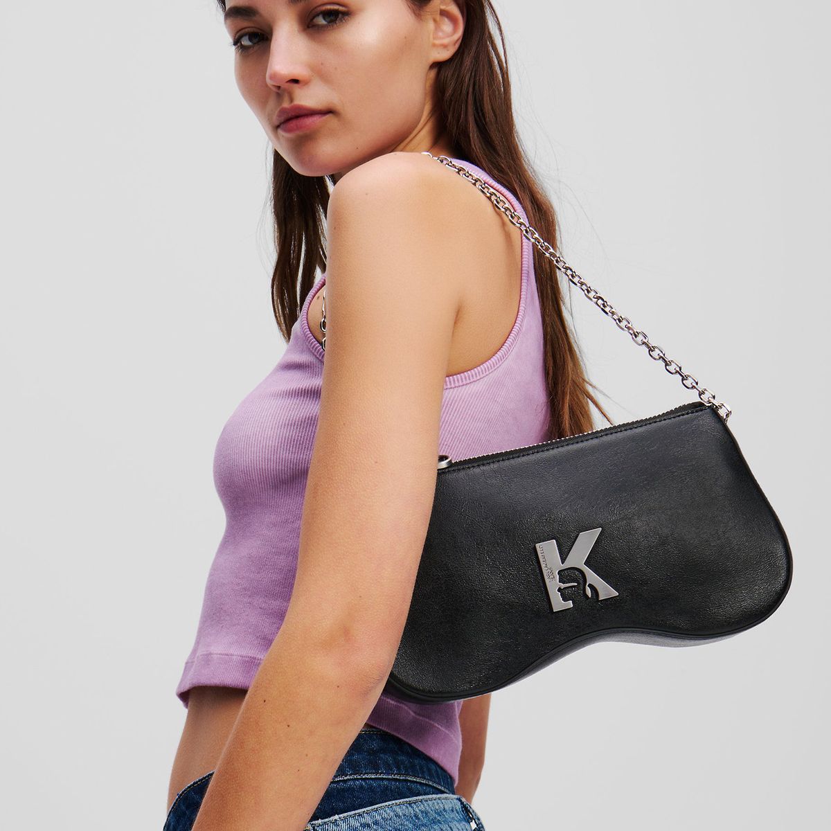 KARL LAGERFELD - Cartera de hombro para lentes de sol