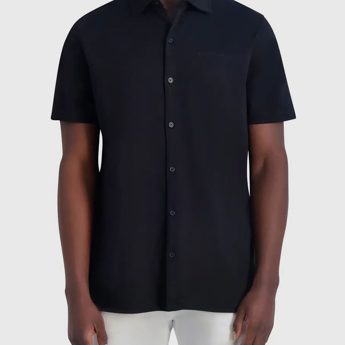 KARL LAGERFELD - Camisa manga corta de tejido liso