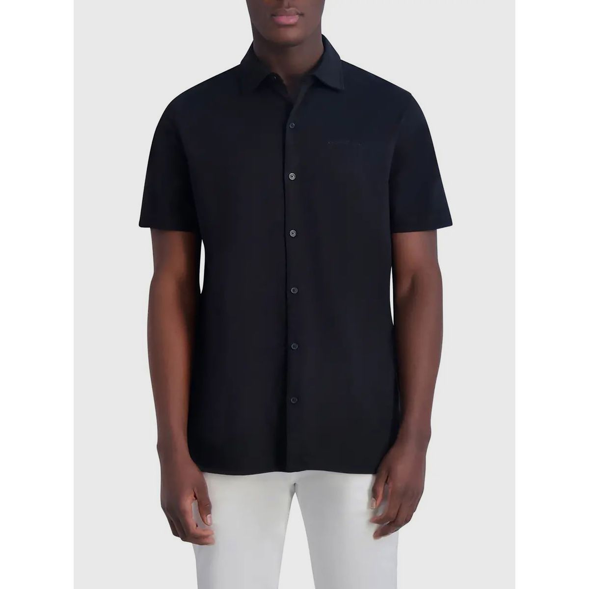 KARL LAGERFELD - Camisa manga corta de tejido liso