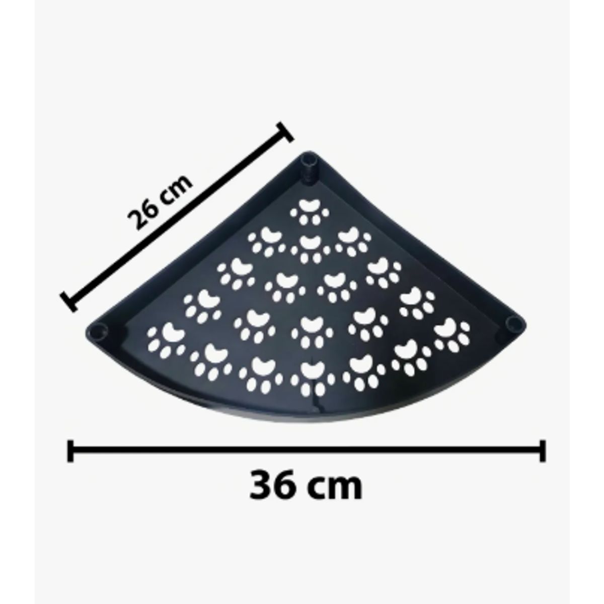 GENERICO - Esquinero Estante Organizador Para Baño 4 Niveles Con Diseño Color Negro