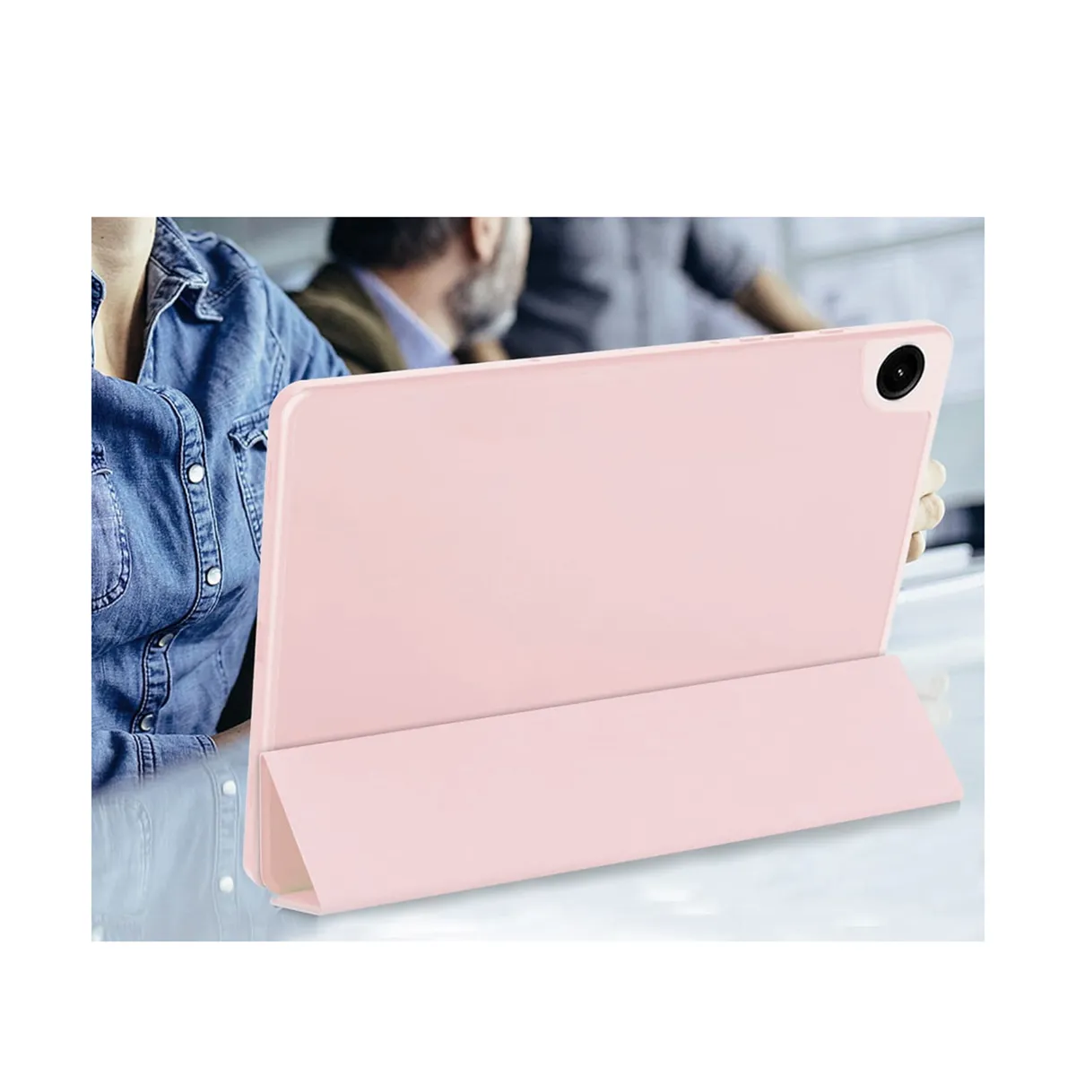JOIGO - Funda Lamina Vidrio Para Tablet Galaxy Samsung A11 Rosado
