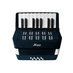NUTECH - Acordeón 17 teclas para niños Color Negro- 5411 Nexstore