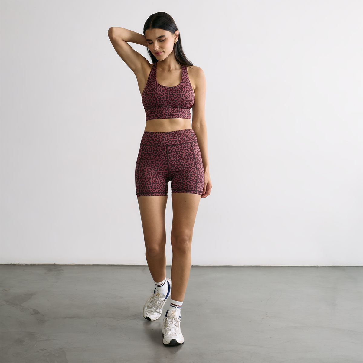 LOUNGE - Short Deportivo Biker Animal Print Active