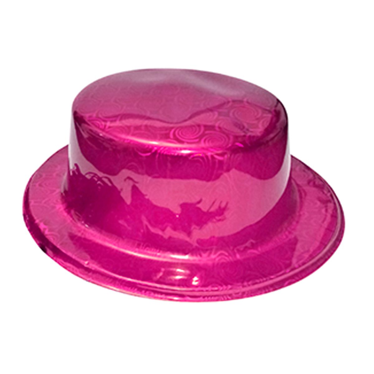 GENERICO - GORRO CHAPLIN CUADRADO BRILLANTE FUCSIA X12 UNI