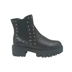 HERIEL - Botín Negro Tachas Mujer