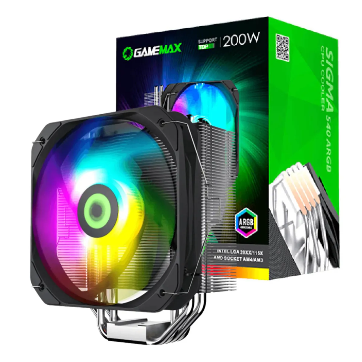 GAMEMAX - Ventilador Cpu - Gamemax Sigma 540 - Argb