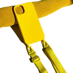 GENERICO - Carcasa Para iPhone 14 Pro Max Colgante Ajustable Amarillo