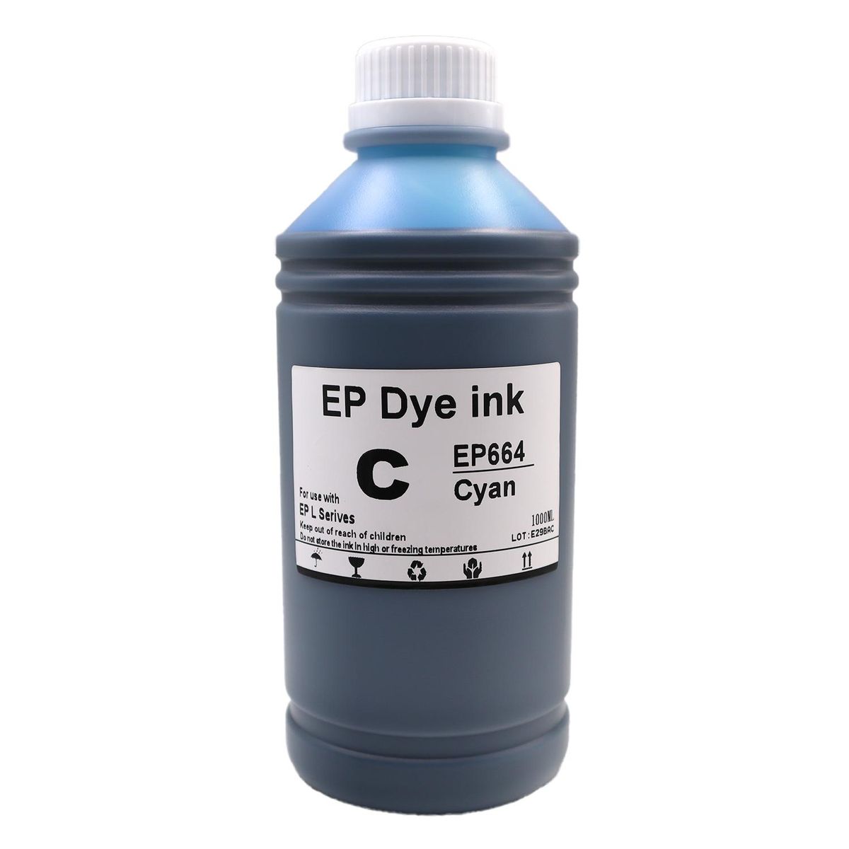 CURSOR - Tinta Dye Premium Compatible Epson T664 1 Lt - Azul