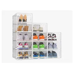 GENERICO - Caja Organizador De Zapatos Set 4 Apilables Y Firme Calidad