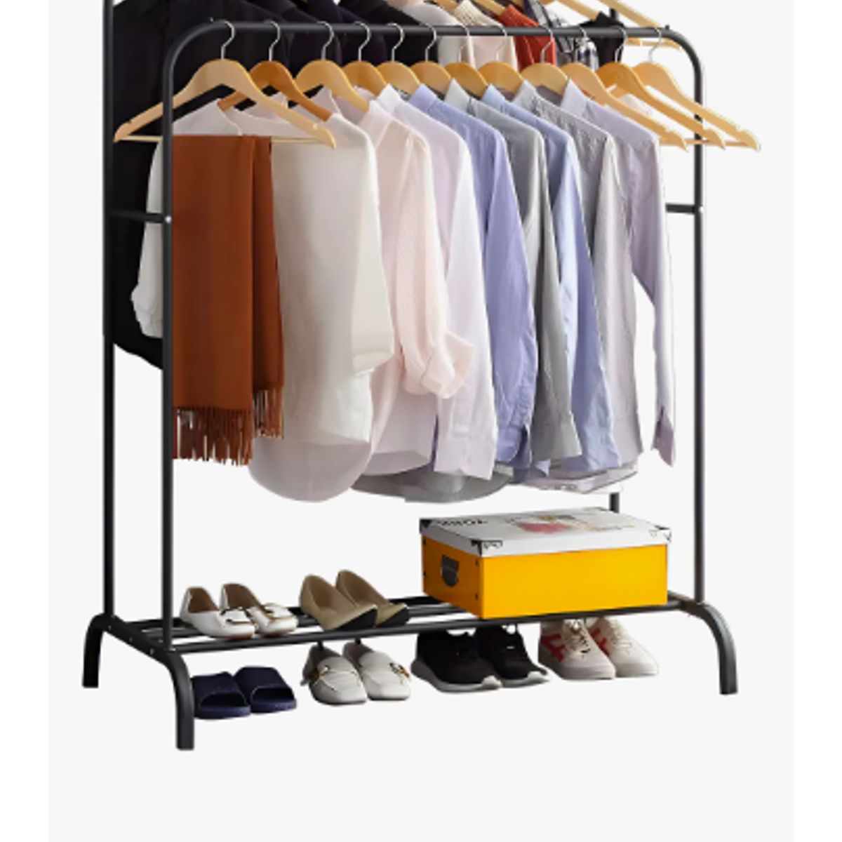 GENERICO - Perchero Organizador Colgante de Ropa Doble Barra Tendedero