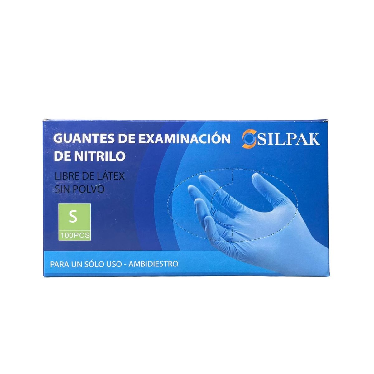 GENERICO - Guantes de Nitrilo Azul S 100Un