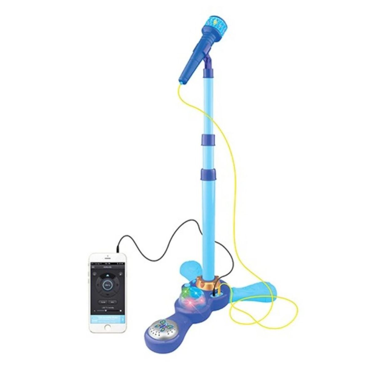 GENERICO - Micrófono Karaoke Infantil Simple con Luces Azul