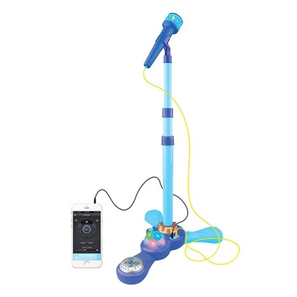 GENERICO - Micrófono Karaoke Infantil Simple con Luces Azul