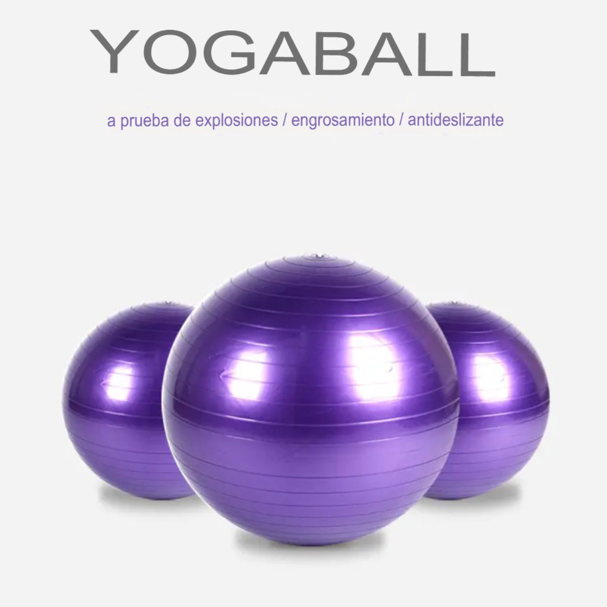 GENERICO - Pelota De Pilates Reforzada Para Entrenamiento +Inflador  M