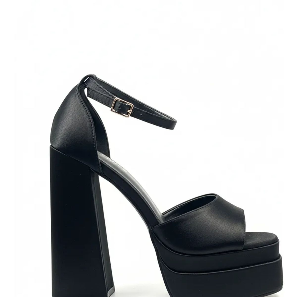 BOVINITA - Tacon Negro Mujer Fiesta Elegante Taco Alto Plataforma