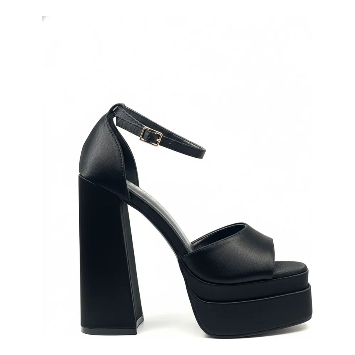 BOVINITA - Tacon Negro Mujer Fiesta Elegante Taco Alto Plataforma