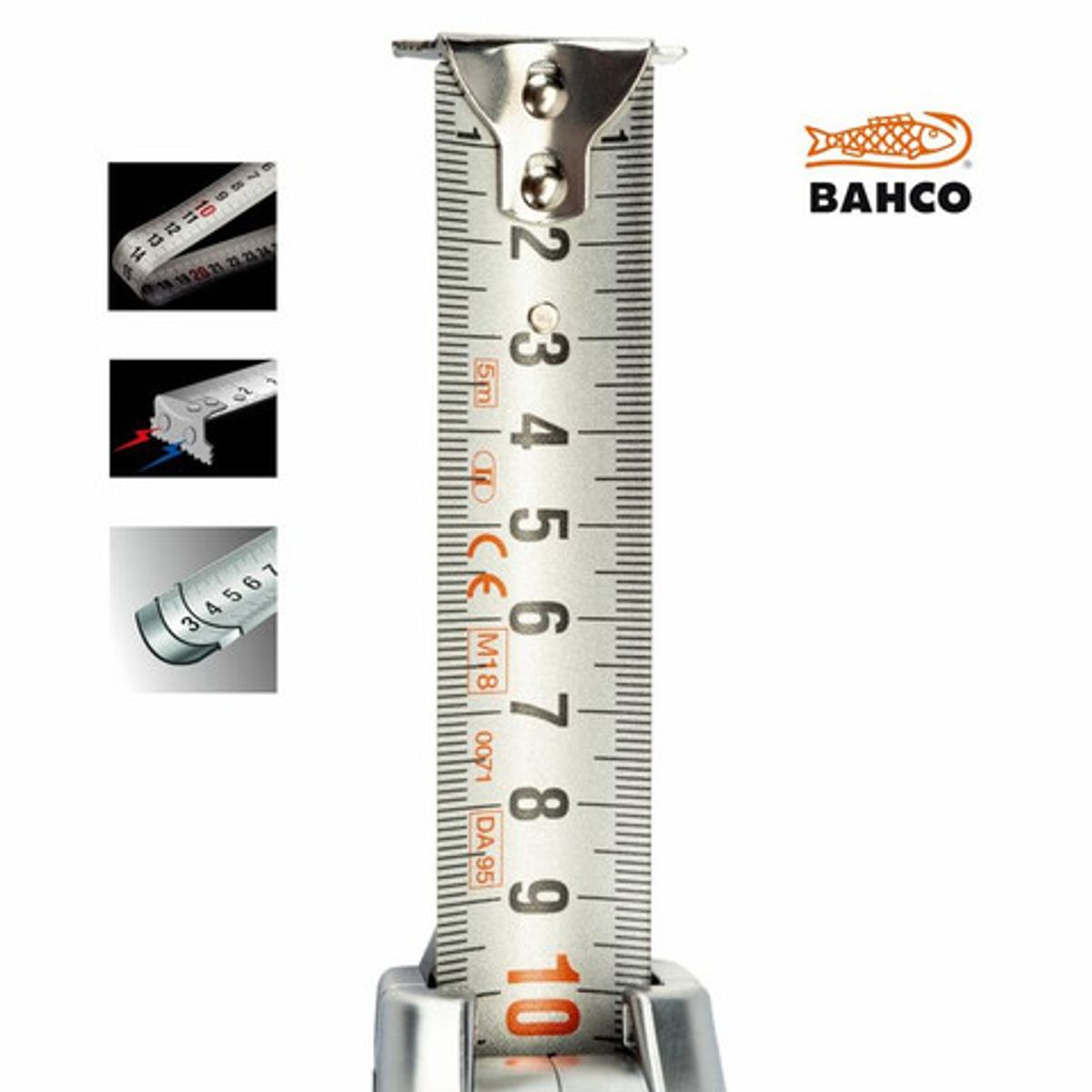 BAHCO - Huincha Medir Bahco Acero Inoxidable 8 metros