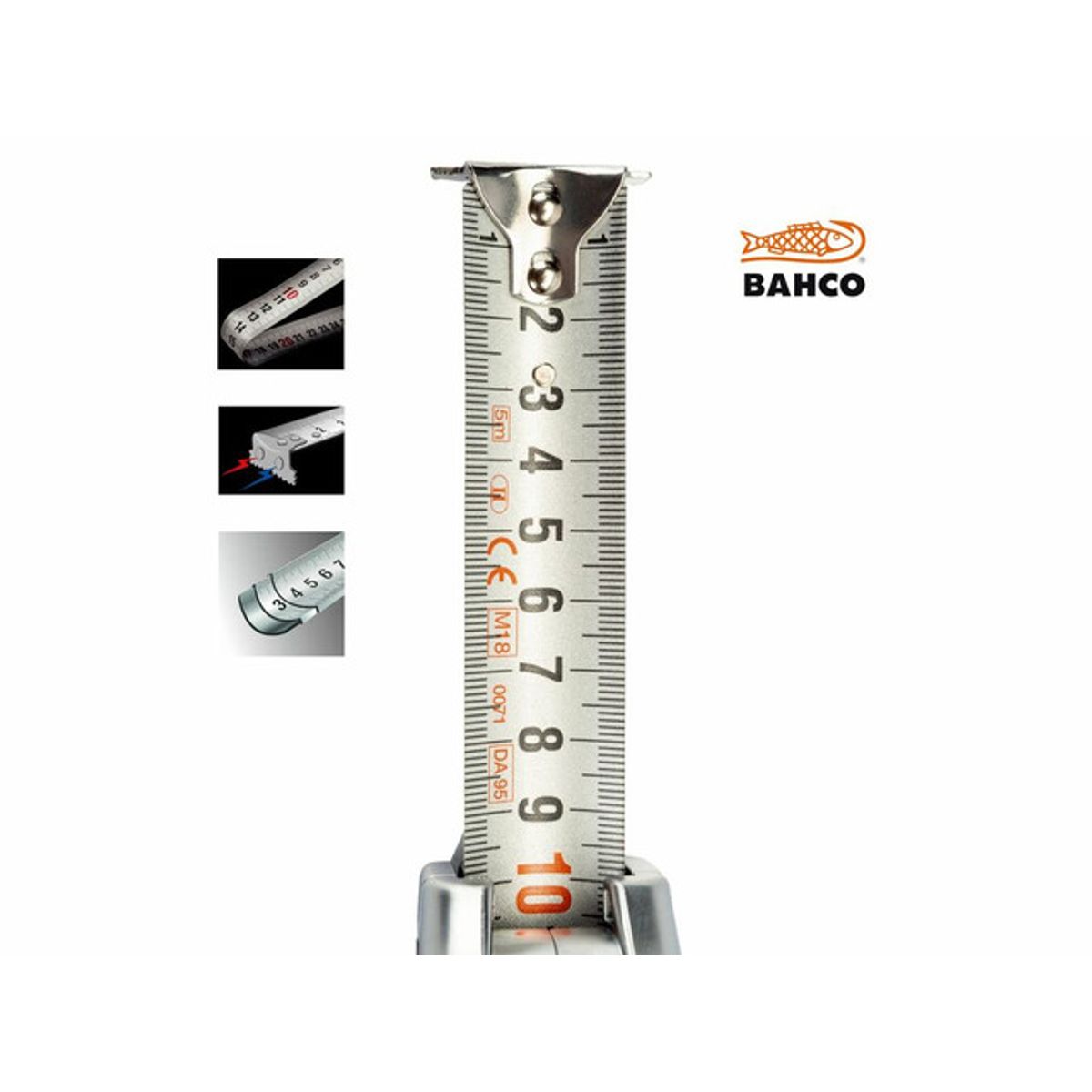 BAHCO - Huincha Medir Bahco Acero Inoxidable 8 metros